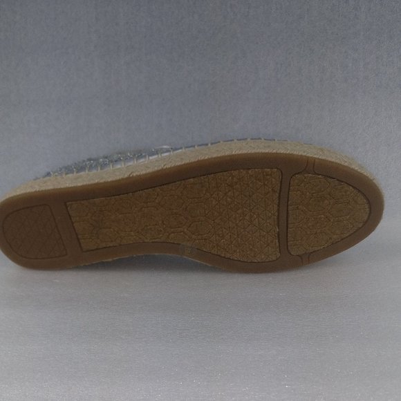 GIANNI BINI Espadrille Loafer with Sequins sparkly jewels, padded insole 8.5 NEW - Picture 7 of 10